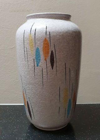 LARGE Mid Century Retro 1950s Vintage West German Keramik Vase 2