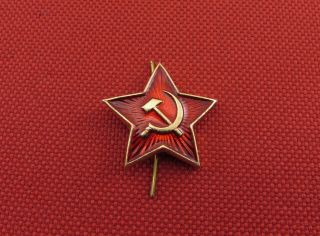 Soviet Russian Army Ussr Red Star Badge Cockade,  Cap Hat Pilotka