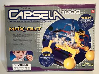 Capsela 1000 Max Out Modular Science Building System Toy 1997 Vtech Complete