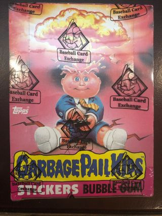 1985 Garbage Pail Kids 1st Series 1 Bbce Full Box.  25 48 Wax Packs Os1 