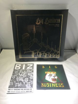 Big Business Solid Gold Metal 2004 - 2009 4xlp Vinyl Box Set Ed Zine,  7”