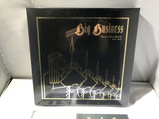 BIG BUSINESS Solid Gold Metal 2004 - 2009 4xLP Vinyl Box Set ed Zine,  7” 2