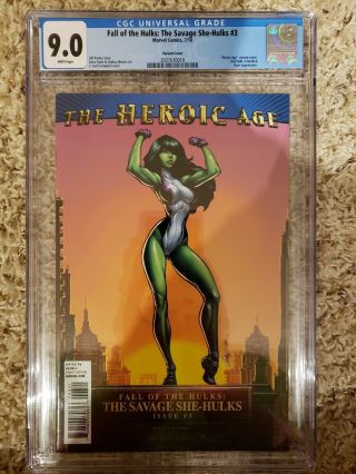 Fall Of The Hulks: The Savage She - Hulk 3 Variant Campbell Cover Cgc 