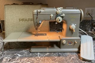 Pfaff 332 Sewing Machine Arm Vintage,  Extension Case,  Pedal