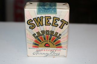 Vintage Sweet Caporal Cigarette Package Pack Tobacco Sign Empty Display Only