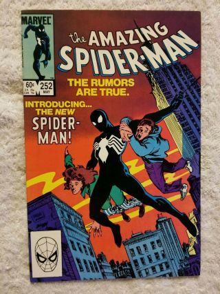 1984 Marvel The Spider Man 252 First App.  Black Costune Higher Grade