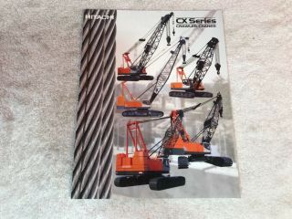 Rare 11 Page Hitachi Crawler Cranes Dealer Brochure