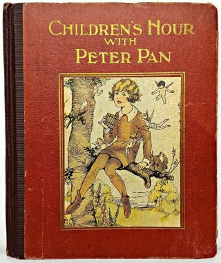 1922 Peter Pan And Wendy Antique First Edition Childrens J.  M.  Barrie Vtg Disney