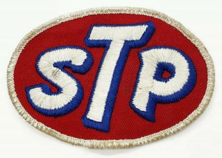Vintage Stp Motor Oil Lube Racing Embroidered Cloth Jacket Patch