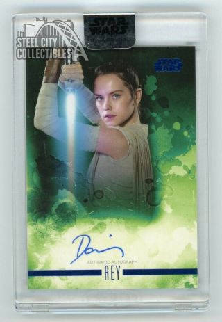 Daisy Ridley Rey 2019 Topps Star Wars Stellar Signatures Autograph Card 03/25