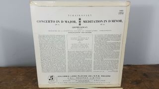 LEONID KOGAN RECORD VINYL TCHAIKOVSKY VIOLIN CONCERTO KOGAN LP ALBUM 33CX 1711 3