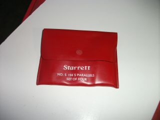 L S Starrett No.  S 154 S Adjustable Parallel Set Of Four 154 - A 154 - B 154 - C 154 - D