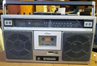 Vintage Boombox Pioneer Sk - 21 Fm/am Radio /cassette Deck Portable Stereo