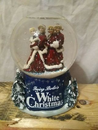 Avon Collectible Irving Berlins White Christmas Snow Globe Bing Crosby Paramount