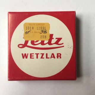 Vintage Leitz Wetzlar E48 Camera Lens Filter 13295 P In Packing Leica