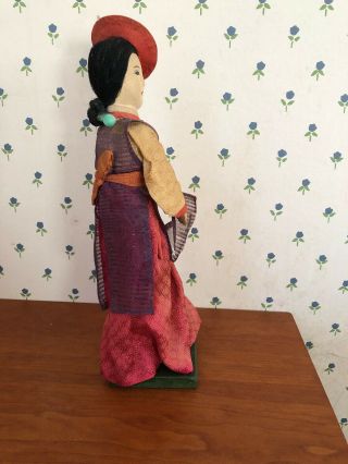 Rare 1940s 1950s Antique Korean Woman 무당 Doll Vintage Korea 2