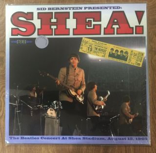 Beatles Sid Bernstein Presented Shea Phonofön Purple Lp Cd Poster Shrink
