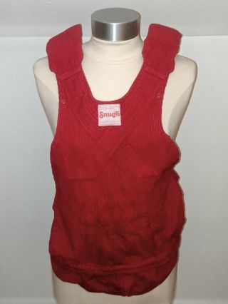 Vintage Red Corduroy Snugli Baby Carrier Pouch Handmade 100 Cotton Soft Sturdy