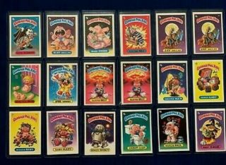 1985 Garbage Pail Kids - Series 1 Complete Set - Rare Glossy Backs