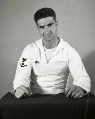 Vintage Negative Occupied Japan Navy Sailor Portrait Man Male Usn 40 