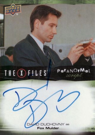 2019 X - Files Ufos & Aliens David Duchovny Auto Autograph Card Fox Mulder