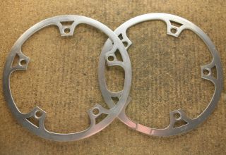 Vintage Campagnolo Record Chainring Chainguards Set Cyclocross 144 Bcd