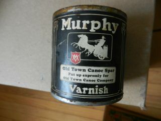 Vintage Old Town Canoe Varnish Can Advertising