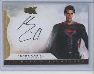 2019 Cryptozoic Dc Heroes & Villains Czx Henry Cavill Auto 23/25 Signed S2