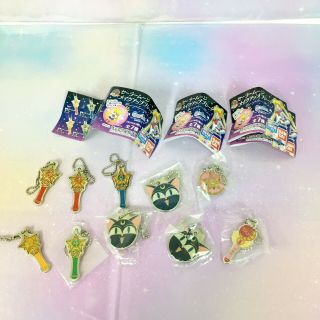 Japan Anime Sailor Moon Capsule Toy Metal Charm Make Up Plate Strap P28