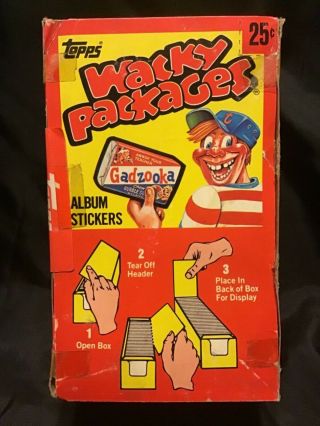 1982 Topps Wacky Packages Sticker Box 100 Packs 500 Stickers