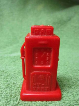 Marx Red Gas Pump For A Service Station Or Gas Station Play Set,  2 1/4 " Tall