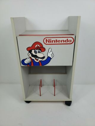 Vintage Nintendo 1989 Rolling Cart,  Display,  Shelf Nes
