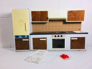 Vintage Marx Modern Kitchen Tin Litho Toy 1950 