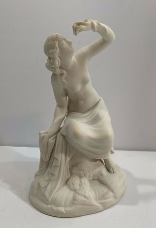 Antique 19th Century English Classical Parian Figure The Nymph