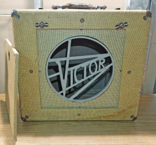 Vintage Victor Tweed External Speaker Cabinet - Empty - Guitar Amp Project