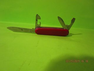 Victorinox Officer Suisse Flat Red Swiss Army Pocket Knife