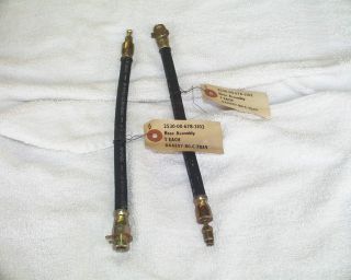 Two Old Stock Rear Brake Hoses For M151 M151a1 M151a2 Jeep