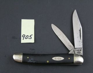 Case Xx 1975 22087 Rubber Handle Medium Texas Jack W Two Blades Pocket Knife 905