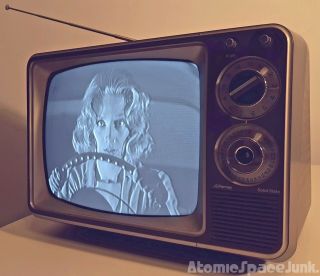 Jc Penney Rca Vintage Television B&w 12 - Inch Tv Set