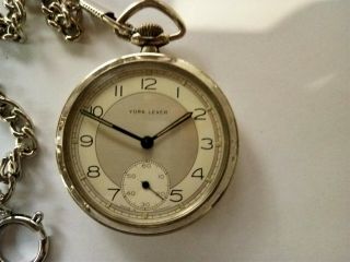 York Lever.  Vintage Pocket Watch.  Made In Germany By Kienzle.  Going Strong.