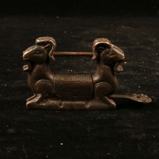 Ancient Chinese Copper Locks Kz053