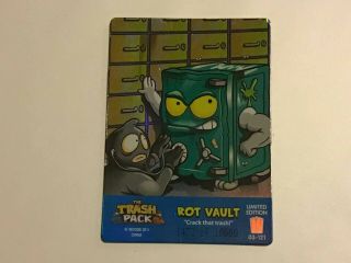 The Trash Pack Series 3 Card 121 Rot Vault Limited Edition 1472 Of 10,  000 Rare