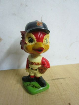 Vintage St Louis Cardinals Baseball Mascot Bobblehead Nodder 1960 
