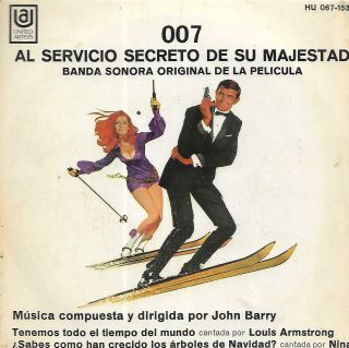 James Bond Ep Spain 1969 Louis Armstrong John Barry On Her Majesty 