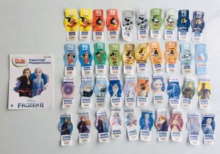 40 Diff Banana Labels Stickers - Frozen Ii - Disney