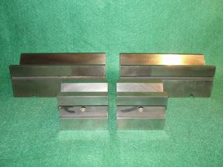 4 Piece,  2 Pair Machinist Blocks Angle Plate Maching Holding Approx.  20 Lb.