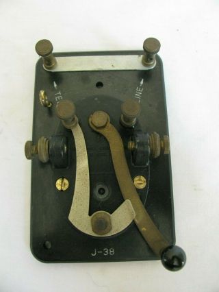 Lionel Signal Corps Us Army J - 38 Telegraph Morse Code Key Parts / Restore
