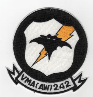 Vma (aw) 242 (marine Squadron Attack Sqd) Bc Patch Cat No M5110
