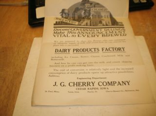 Very Cool Antique Pre - Prohibition Brewery Bulletin Characture Style Gov Rulings