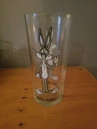 Vintage Bugs Bunny Looney Tunes Warner Bros Pepsi Collector Series Glass 1973